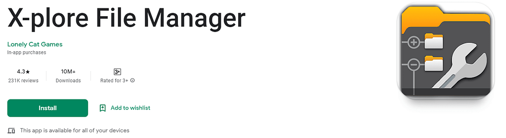 xplore file manager