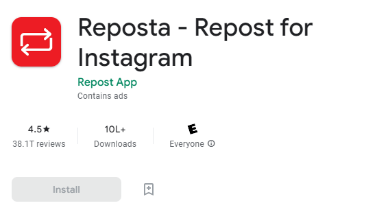 Reposta - repost for Instagram